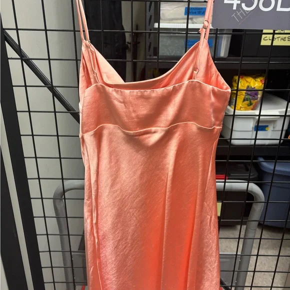 Princess Polly Shimmering Peach Mini Dress - Picture 3 of 3